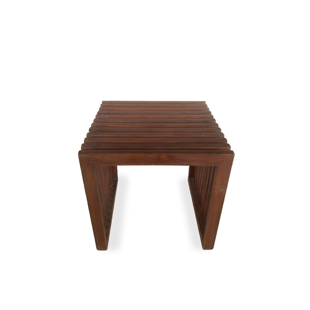 โต๊ะข้างไม้สัก PAREENA DECOR รุ่น BST-005 ขนาด 45X45X46 ซม.,สีไม้ธรรมชาติ_0